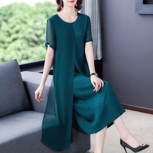 Summer Vintage Red Mulberry Silk Midi Dresses Women Casual Solid 5XL Plus Size Short Sleeve Dress Elegant Bodycon Vestidos 2021