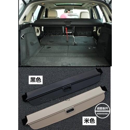 08-13 Black / Beige Rear Trunk Security Shield Cargo Cover 1set For BMW X5 E70 2008 2009 2010 2011 2012 2013