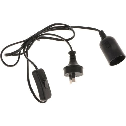 1.5m E27 Plug-In Hanging Pendant Light Lamp Bulb Socket to AU Plug-in Power Cable Adapter
