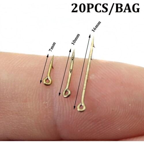 20PCS Carp Fishing Boilies Bait Pin Pop Up Bait Sting for Carp Hair Zig Rig Feeder Fishing Method Feeder Leader Accessories