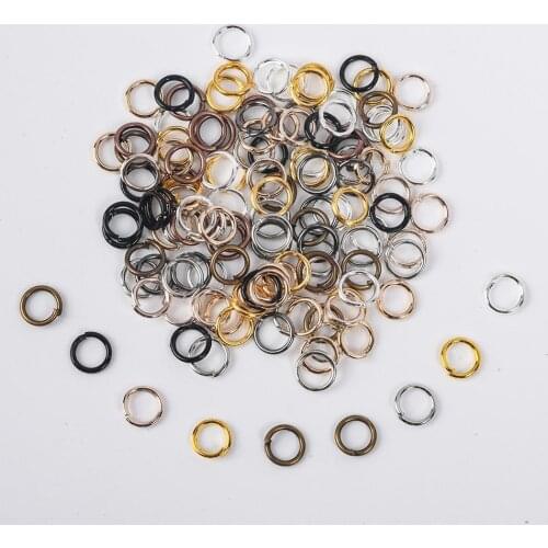 200Pcs/Lot Circle Open Jump Rings Split Rings Connectors For DIY Jewelry Accessories Making