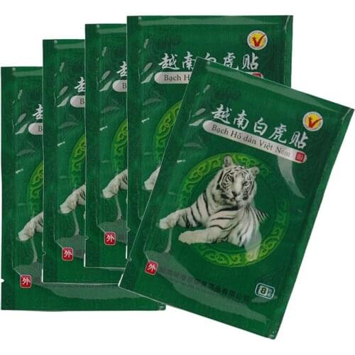 40pcs White Tiger Balm Vietnam Pain Plaster Pain Relief Dehydration pain rheumatism Muscle Arthritis Neck Meridians Patch