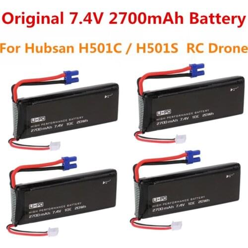 Original Battery Accessories For Hubsan H501C / H501S Quadcopter RC Drone Battery Accessories 7.4V 2700 mAh Lipo Battery Parts