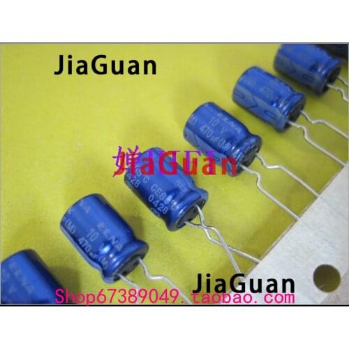 50pcs NEW ELNA RE3 10V470UF 8X11.5MM audio electrolytic capacitor re3 470uF/10V blue robe 470UF 10V