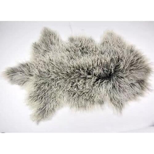 CX-D-60 Winter Real Fur Area Rugs Real Mongolian Lamb Fur Throw Floor Carpets for Living Room