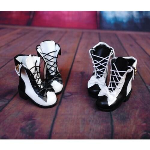 D01-P060 children handmade toy 1/3 1/4 Doll Accessories BJD/SD doll shoes Star sailor collar boots 1pair