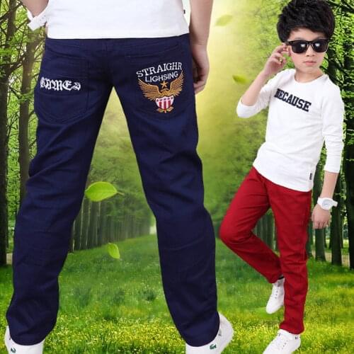 Childrens Wear Boys Pants Spring and Autumn with New Cotton Slacks 3-10 12 16 Ages Boy Pants Kids Leggings Clothes 12 Years