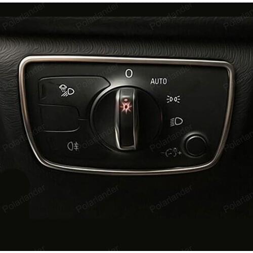 For A/udi A6L Head lamp Adjustment switch Sticker trim auto Accessories Car Headlight Knob Cover