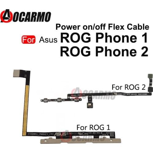 For ASUS ROG Phone II 1 2 ZS600KL ZS660KL Power On/Off Volume Up/Down Flex Cable Replacement Repair Part