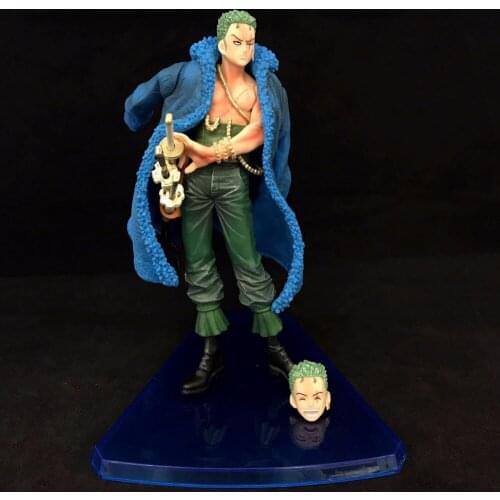16CM Japanese anime figure one piece 20th anniversary Roronoa Zoro action figure collectible model toys for boys