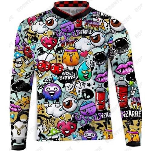 Motorcycle Jerseys Moto XC Motorcycle Summer Mountain Bike Motocross Jersey XC BMX DH MTB T Shirt Clothes