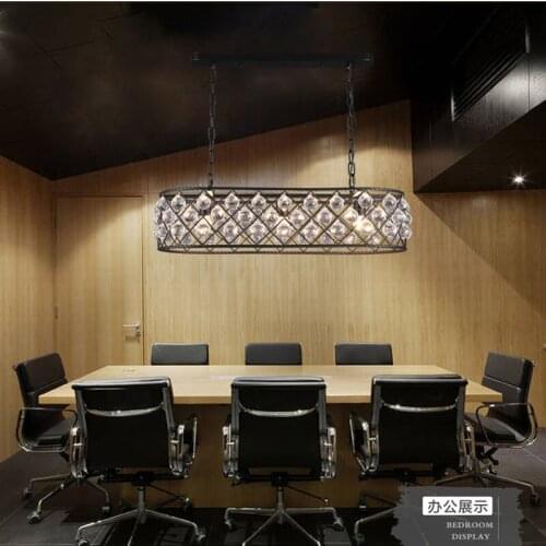 Nordic chandeliers industrial wind restaurant chandeliers creative retro iron lamp post-modern chandeliers led lamps for bedroom