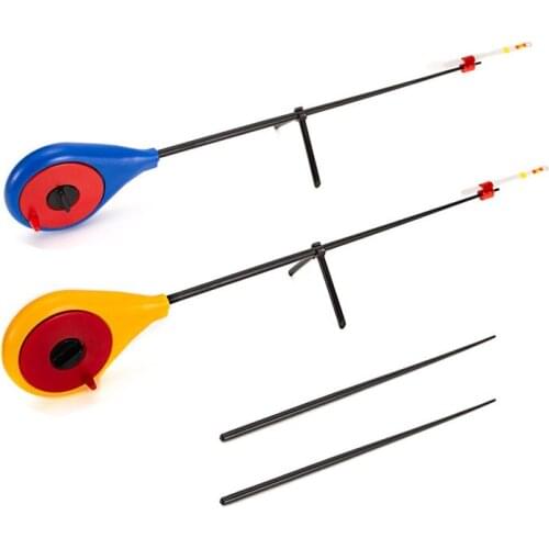 Mini Ice Fishing Rod ultra-light ABS Pole Tip Portable Fishing Trackle Accessories Winter