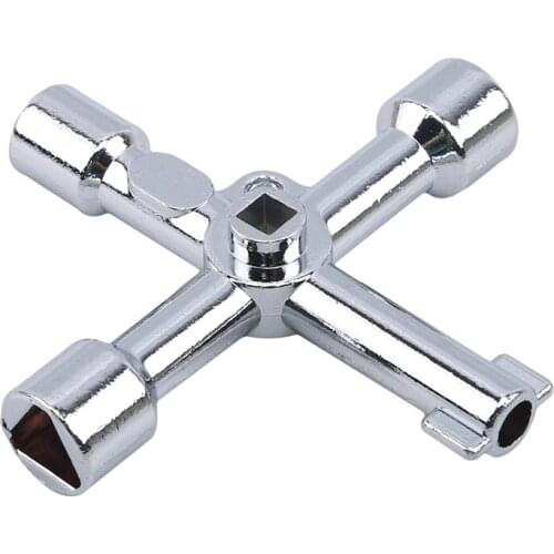 Multi-function Tool Cross Electric Cabinet Inside The Four Corner Key Wrench Elevator Water Meter Valve Square Hole Key