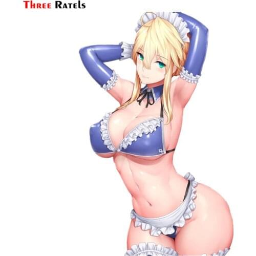 Three Ratels FC947 sexy hentai anime girl car windshield sticker pvc figure decal