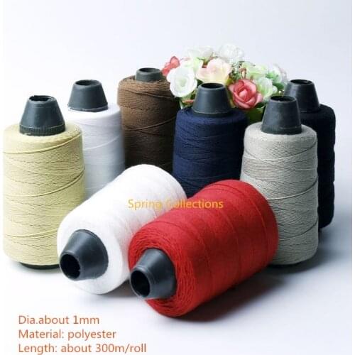 2pcs Dia.0.93mm 9strands Polyester Sewing Thread 300M/spool For jeans Rough canvas casual shoes Sofa Positioning thread etc