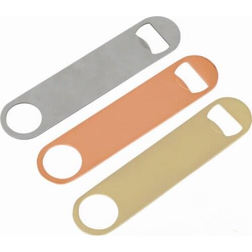 New Creative Stainless Steel Bottle Opener Large Flat Fancy Bottle Opener Beer Bottle Opener Home Restaurant Used LX8018