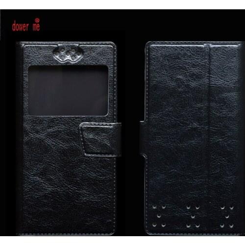 Dower me New Soft TPU Case + Flip PU Leather Case Cover For PLUZZ PL5016 Smartphone