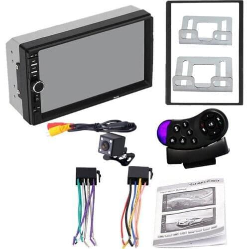Hot 2 Din MP5 Player 7 Inch LCD Touch Screen 360° Rear View Auto FM Radio Video Player Music Audio With USB Support Rear Camera