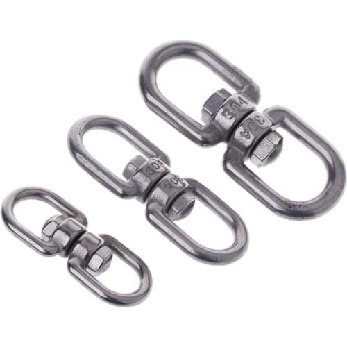 EDC 8 Shape Rotary Buckle Safety Climbing Swivel Hook Connector Carabiner Clasp