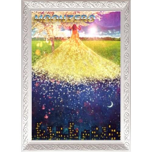 Moonzero.Diy Embroidery With Diamonds Needlework Diamond Painting Mosaic Paint Cross-stitch Decor Unspeakably Perfect Miracle