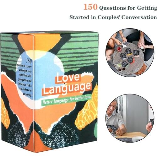 Couple Card Game Love Language 150 Piece Desktop Cards Romantic Couples Board Game Party Games Intimacy Board Game For Couples