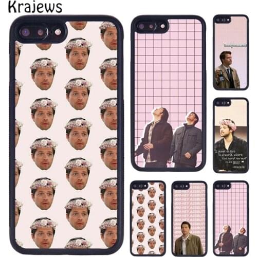 Krajews Supernatural Castiel Dean Sam Angel Phone Case For iPhone 5 6S 7 8 plus 11 12 Pro X XR XS Max Samsung S6 S7 S8 S9 S10