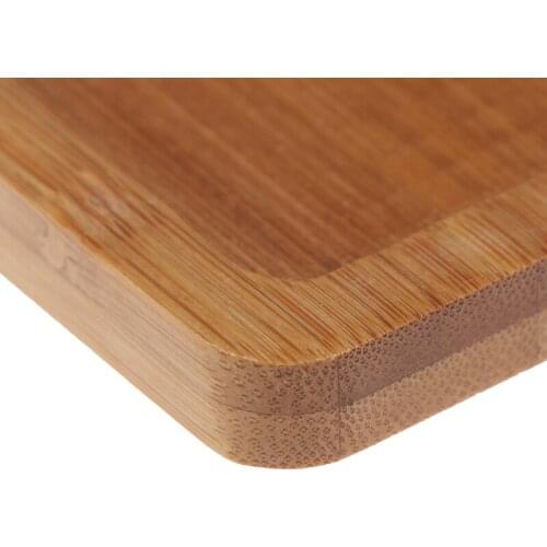 1PC Bamboo Round Square Plates For Succulents Pots Trays Base Stander Garden Decor Home Decoration Crafts