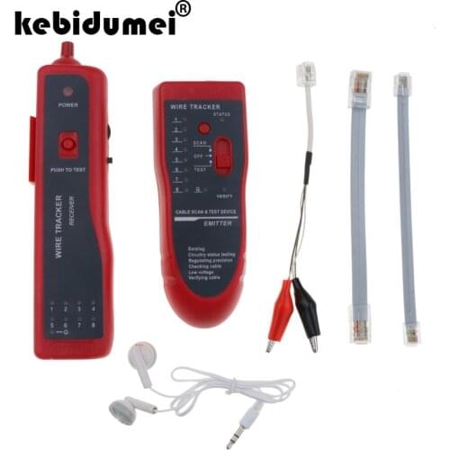 Kebidumei Professional Telephone Phone Generator Tester Network RJ45 RJ11 Cable Wire Tracker Diagnose Tone Networking Tools