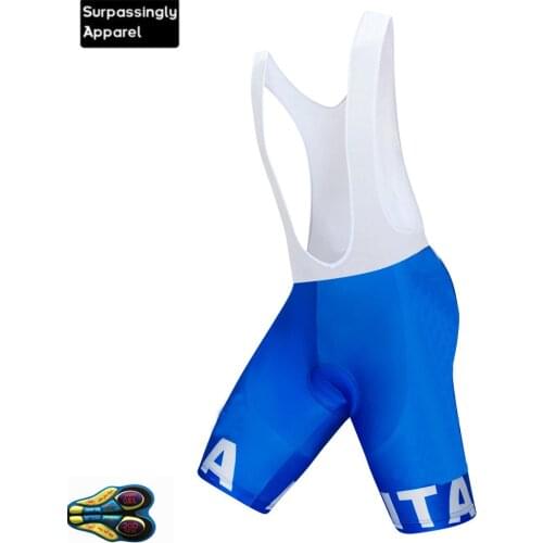 6XL 2019 Pro Team ITALIA Cycling Bib Shorts Summer Coolmax 20D Gel Pad Bike Bib Mtb Ropa Ciclismo Moisture Wicking Pants