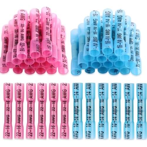 Waterproof Universal Heat Shrink Connector Terminals Block Insulated Wire Connectors Crimp Terminal 16-22/14-16AWG