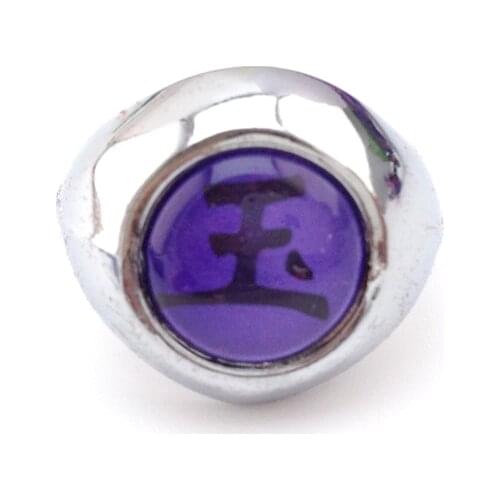 Japanese Anime Cartoon Akatsuki Resizable Purple Akasuna No Sasori Ring Cosplay