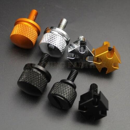 1x 1/4"-20 Thread Billet CNC Seat Quick Mount Bolt Screw Cap For Harley Softail Sportster 1996-2015 Motorcycle D15