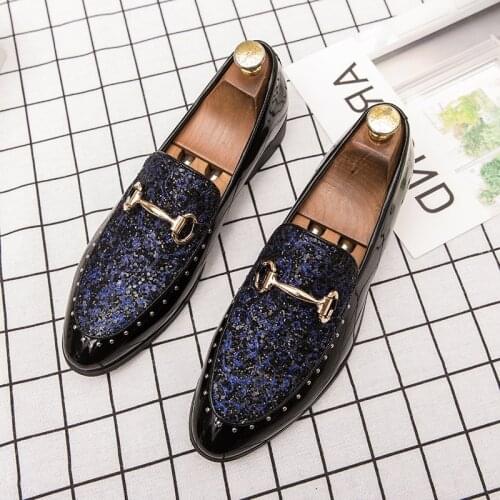 2021 New Arrival Mens Charm Embroidered Party Oxford Formal Shoes Male Wedding Prom Homecoming Footwear Sapato Social Masculino
