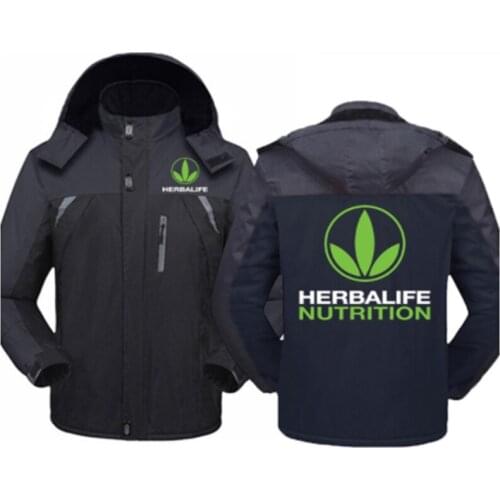 2021 Winter Men Women Herbalife Logo Jacket Windbreaker Waterproof Warm Outdoor Couples Mountaineering Thicken Coats