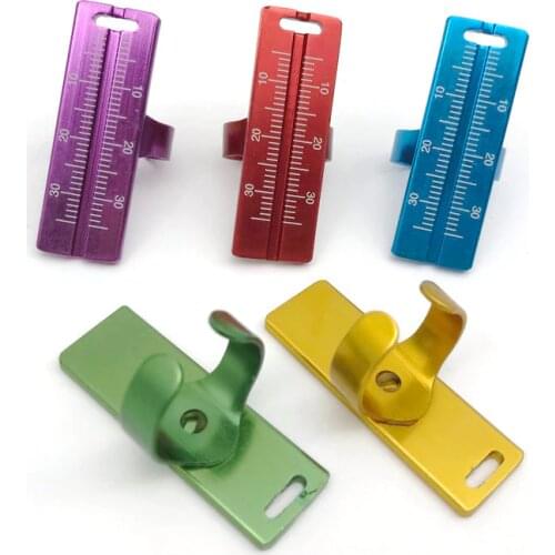 5pcs Dental Instruments Endo Aluminium Finger Rulers Span Measure Scale 5colors