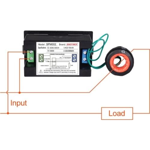 AC80-300V/AC300-450V 100A LCD Digital Display Voltmeter Electric Energy Meter AC Voltage Current Meter Ammeter Power Meter M7DA