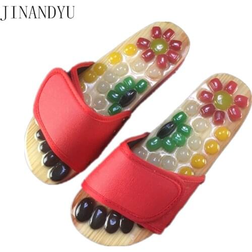 Acupressure Foot Massager Acupoint Stimulation Massage Slippers Shoes Reflexology Sandals Reduce Feet Tension Gift Unisex Shoe