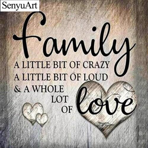 5d Diy Diamond Paiting Full Round Drill Kits Cross-Stitch Arts Picture Letter Family Mosaic Anime Decoration Paint with Diamonds