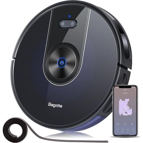 Bagotte Cheap Wet Floor Self Charging Battery Industrial Docking Intelligent Sweeping Auto UV Robot Vacuum Cleaner With Mopping
