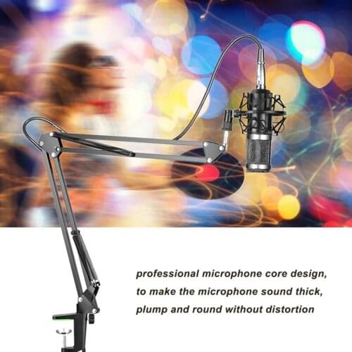 BM800 Professional Suspension Microphone Kit Live Broadcasting Recording Condenser Microphone Set