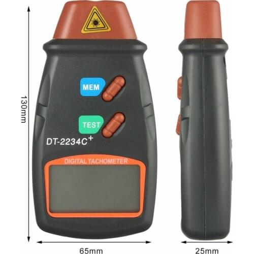 New 1set Digital Laser Tachometer RPM Meter Non-Contact Motor Speed Gauge Revolution Spin
