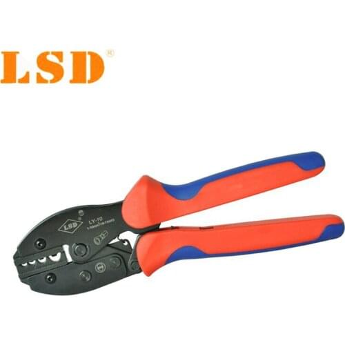 LY-10 High Quality Hand Crimping Tools for crimping non-insulated cable links 1.5-10mm2 16-8AWG Ratchet Pliers crimper