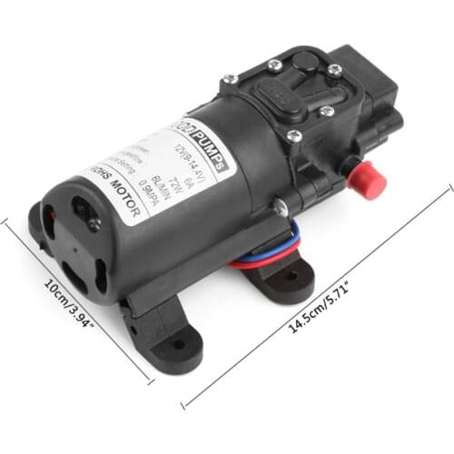 12V 72W High Pressure Micro Diaphragm Water Pump Automatic Switch Reflux Type