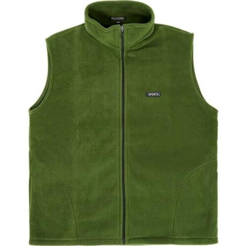 Mens Outdoor Fleece Vest Womens Casual Hiking Jogging Waistcoat Elders Leisure Pockets Camping Sportswear Waistcoat Jackets
