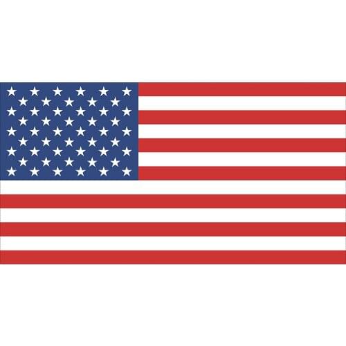 12cmx6cm Large American USA Flag Car Truck Window Decal Patriotic Auto Bumper Sticker Vinyl for RV SUV Boat Support US Military