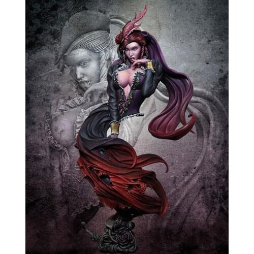 New Unassembled 1/9 modern fantasy woman bust Resin Figure Unpainted Model Kit