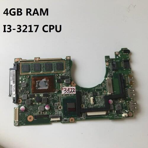 ZZZNAYQ X202E original mainboard for ASUS X200E X201E S200E X201EP X201EV Laptop motherboard with 4GB-RAM I3-3217U CPU tested