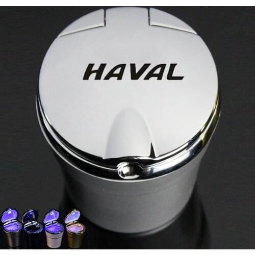 Led Lights Car Ashtray With Creative Cover Personality Multi-Function Interior For Haval H1 H2 H6 H7 H4 H9 F5 F7 F9 H2S