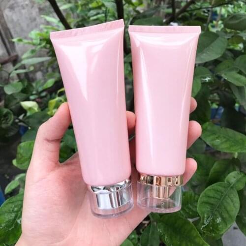 300pcs empty 100ml lotion plastic soft tube for cosmetic skin care cream packaging,100g squeeze container bottles with screw cap